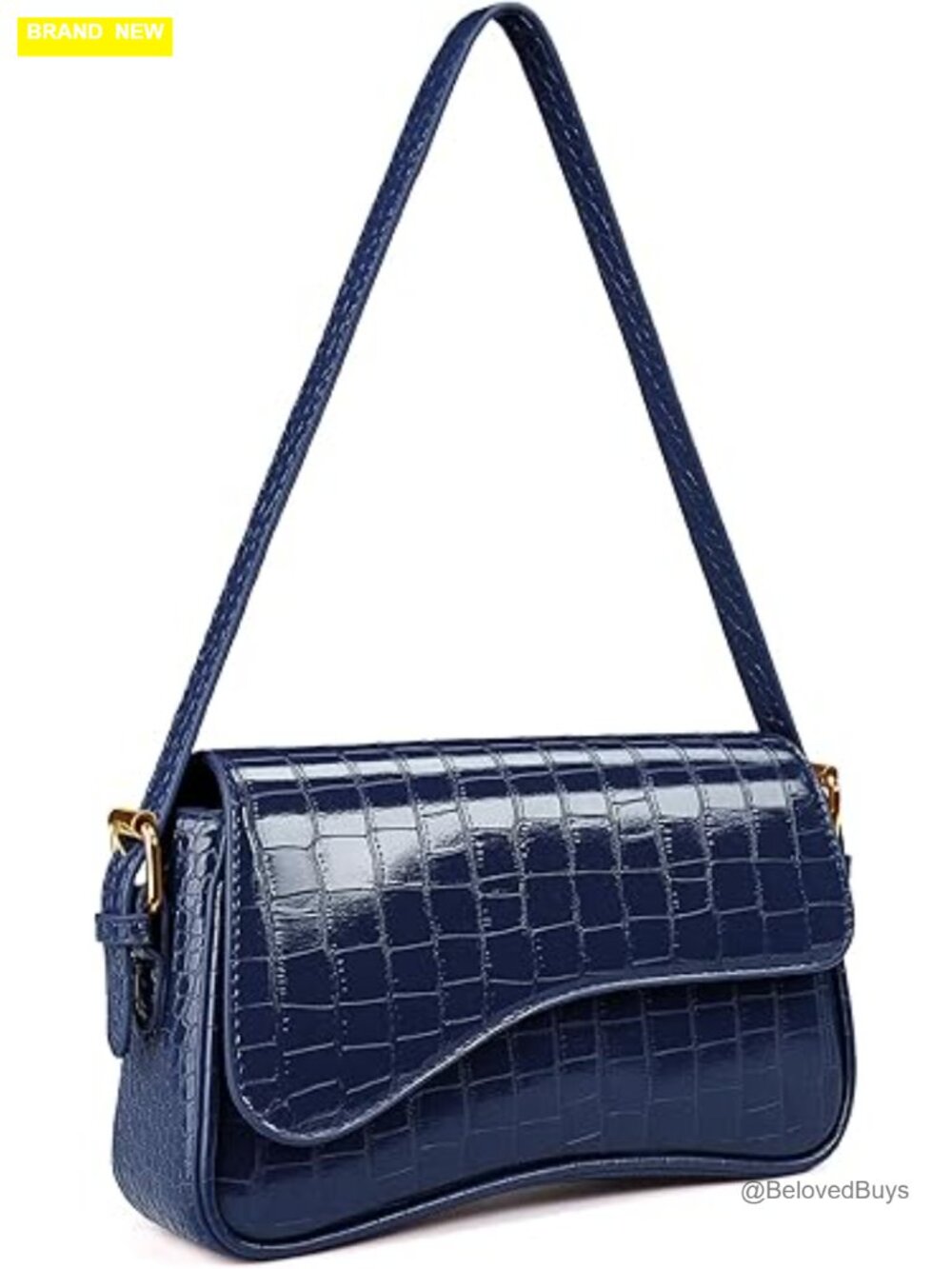 Mini Hobo Handbag Shoulder Bag with Adjustable Strap Faux Leather